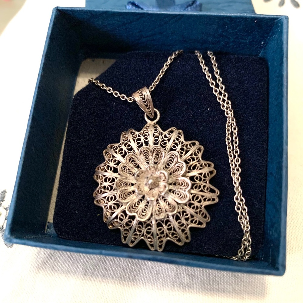 Antique 925 necklace